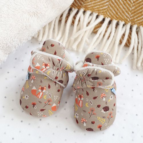 Woodland Animals Baby Booties