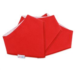 Dotty Fish cotton bandana bibs – 3 pack - bright red