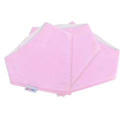 Dotty Fish cotton bandana bibs – 3 pack - pale pink