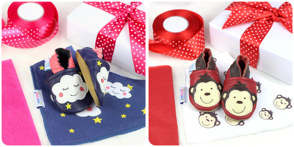 Dotty Fish gift sets - Dreamy Cloud and Cheeky Monkey.